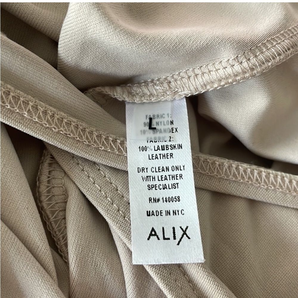 New Alix Classic Collection Chloe Thong Bodysuit in Nude/White Large - Picture 9 of 10